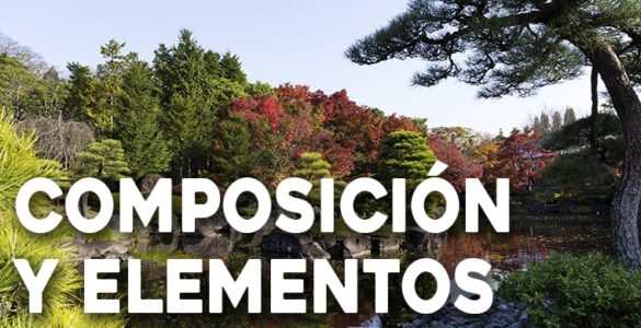 composición y elementos del jardín japones